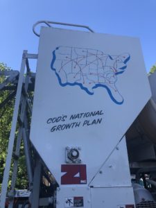 Map of planned Concrete on Demand loading station network